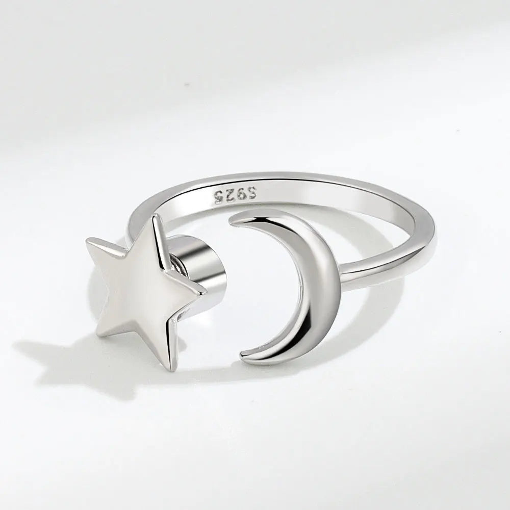SMJEL Anti-Stress-Angst-Fidget-Spinner-Ring – verstellbarer rotierender Schmuck für Frauen | Entspannung und stilvolle Geschenke