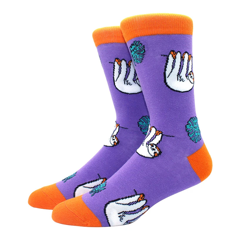 Lustige Alien- und Dinosauriersocken aus Baumwolle – Crazy Shark & Planet Designs