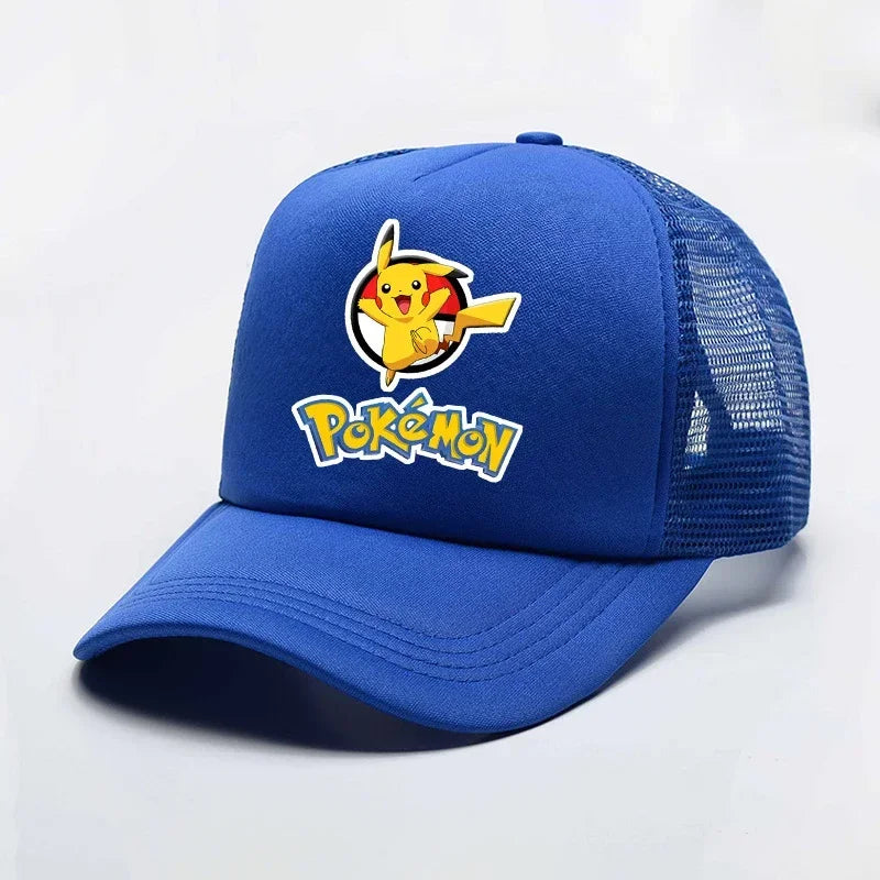 Neue Pokémon Pikachu-Baseballkappe für Kinder – Sommermütze aus Mesh für den Außenbereich, Partygeschenk und Spielzeug