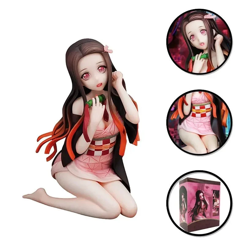 12CM Kamado Nezuko Heißer Anime Charakter Statische Dämon Slayer Modell Sammeln Figur