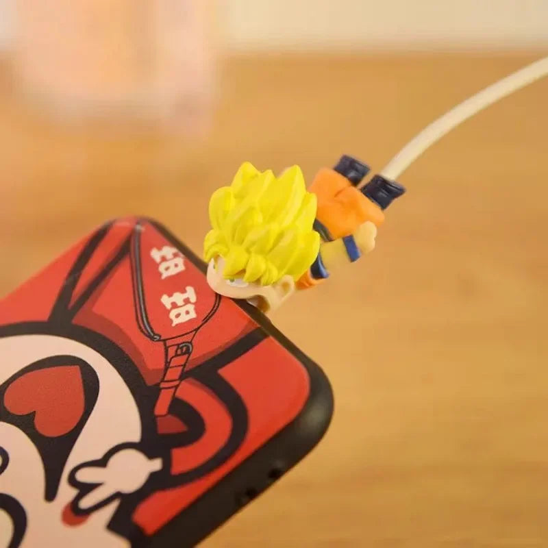 Housse de protection pour câble de données Dragon Ball Son Goku – Protecteur de câble de chargement USB et cadeau de personnage d'anime