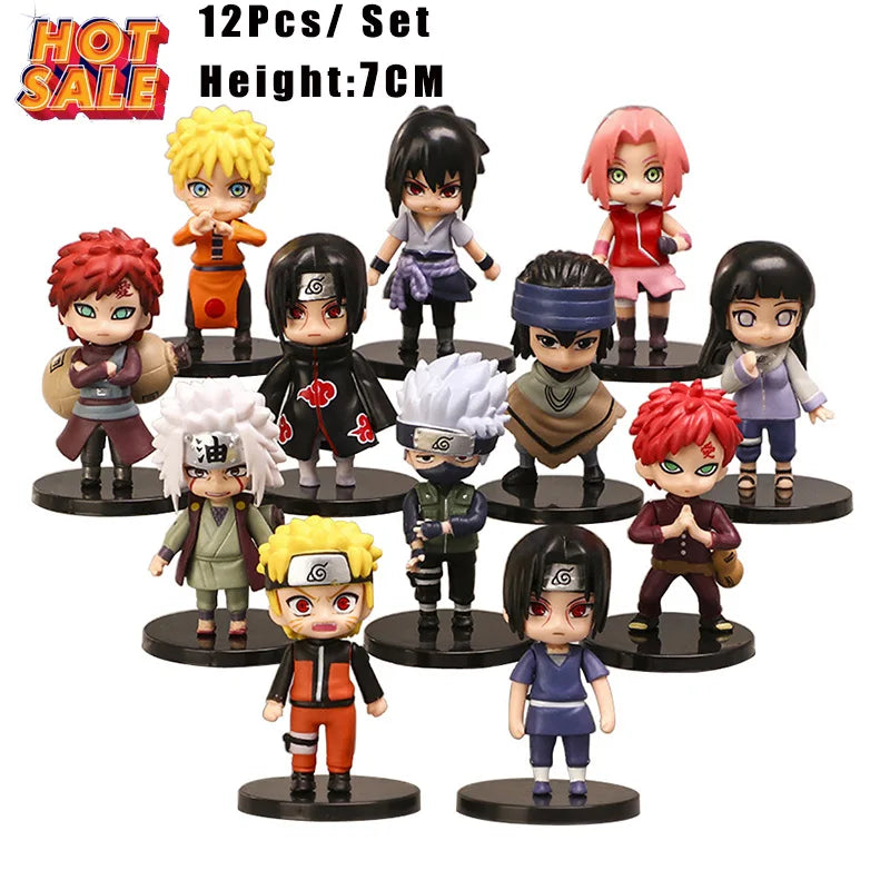 12 Naruto Shippuden Q-Version-Figuren – Hinata, Sasuke, Itachi und mehr