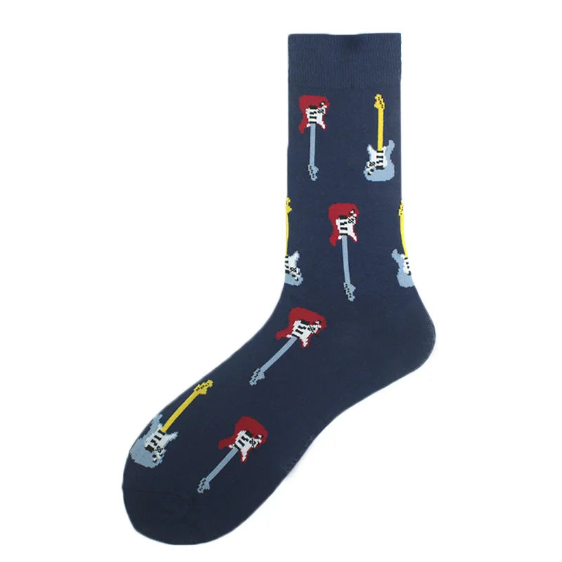 Fröhliche, lustige Unisex-Socken – Medizinische Zähne und Schafmuster, Hip-Hop-Skateboard-Stil