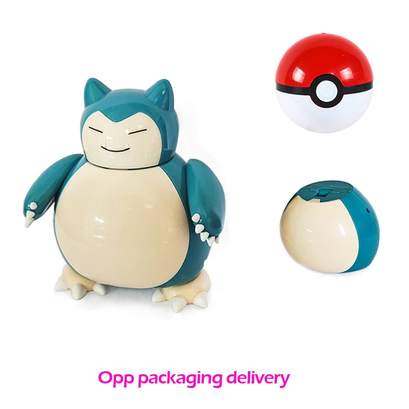 Verwandelnde Pokémon-Pokéball-Figuren – Pikachu, Glurak, Venusaurier, Blastoise, Mewtu, Gyarados, Solgaleo, Lunala und Evoli als Spielzeug