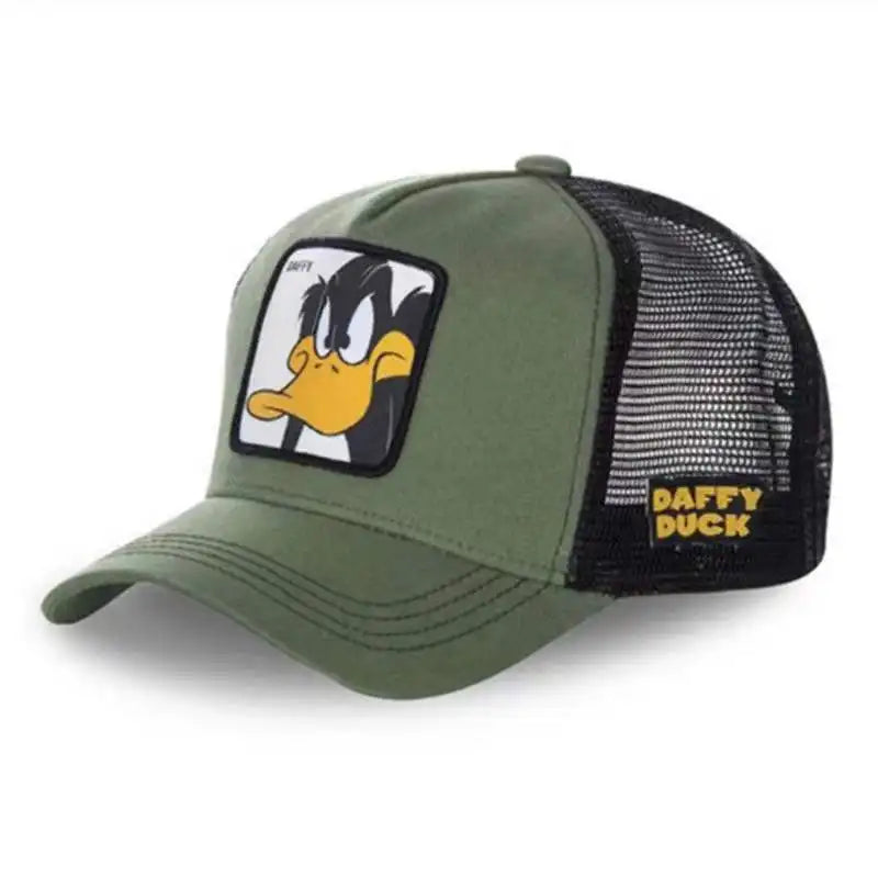 Verkürzte Spot High Version Kaninchen Ente Tier Cartoon Mesh Baseball Cap für Männer und Frauen Mode Hip-Hop-Stil