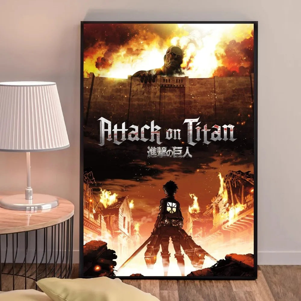 Anime A-Attack on Titans Poster, hochwertige Drucke, Wandkunst, Heimdekoration