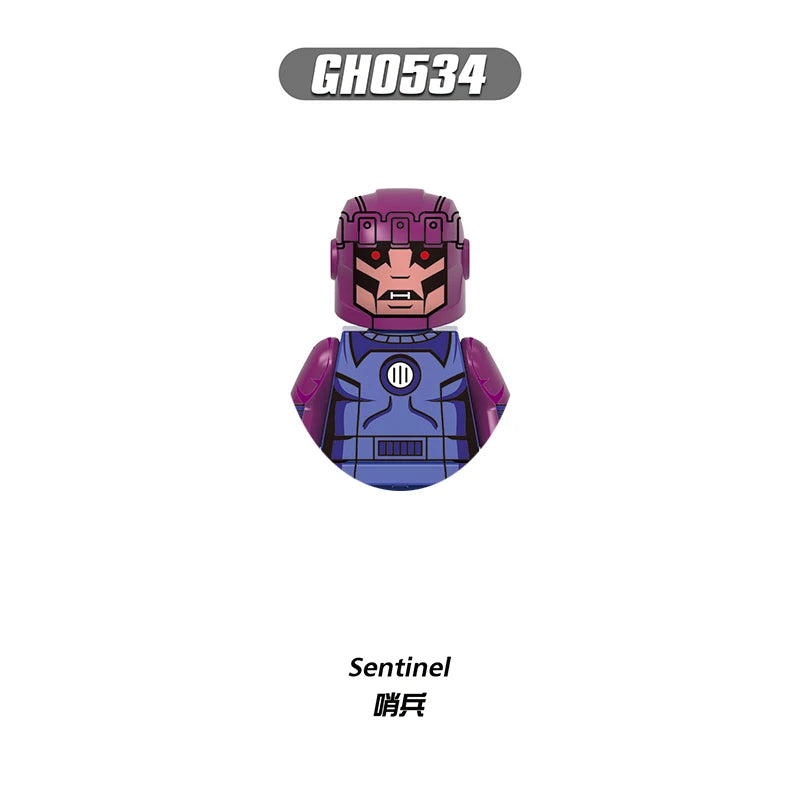 Marvel Mini Blocks – Doctor Doom, Cable und Mr. Sinister Actionfiguren, Bauspielzeugset für Kinder und Partygeschenke