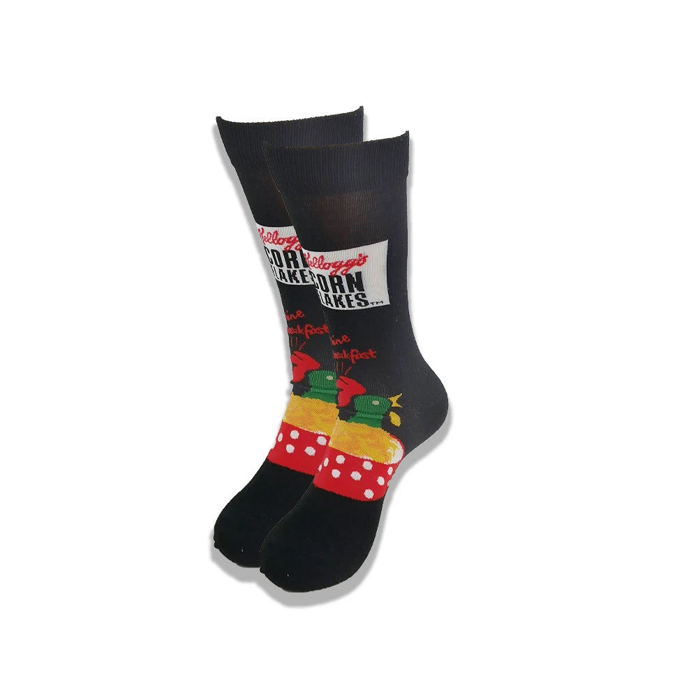 Lustige Socken mit Cartoon-Anime-Motiv – Hip-Hop-Aufdruck, originelle und bequeme Unisex-Skateboard-Crew-Socken