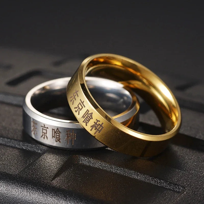 Tokyo Ghoul Ken Kaneki Ring – Trendiger 316L Edelstahlschmuck für Anime-Fans