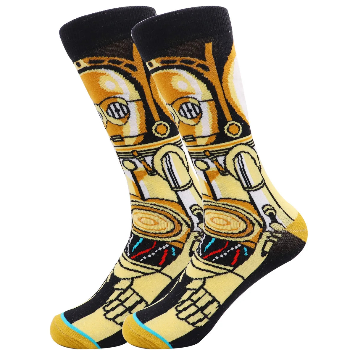 Star Wars Cosplay Socken – Lustige Yoda, R2-D2, Wookiee & Jedi Designs