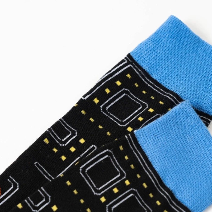 MYORED Winter Cartoon Game Socks – Trendy Mid-Tube Fashion for Men & Couples