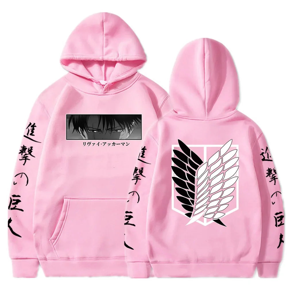 Attack on Titan Anime Hoodie mit Reißverschluss – Europäischer und amerikanischer Sportmantel, Rollenspielkleid für Herren