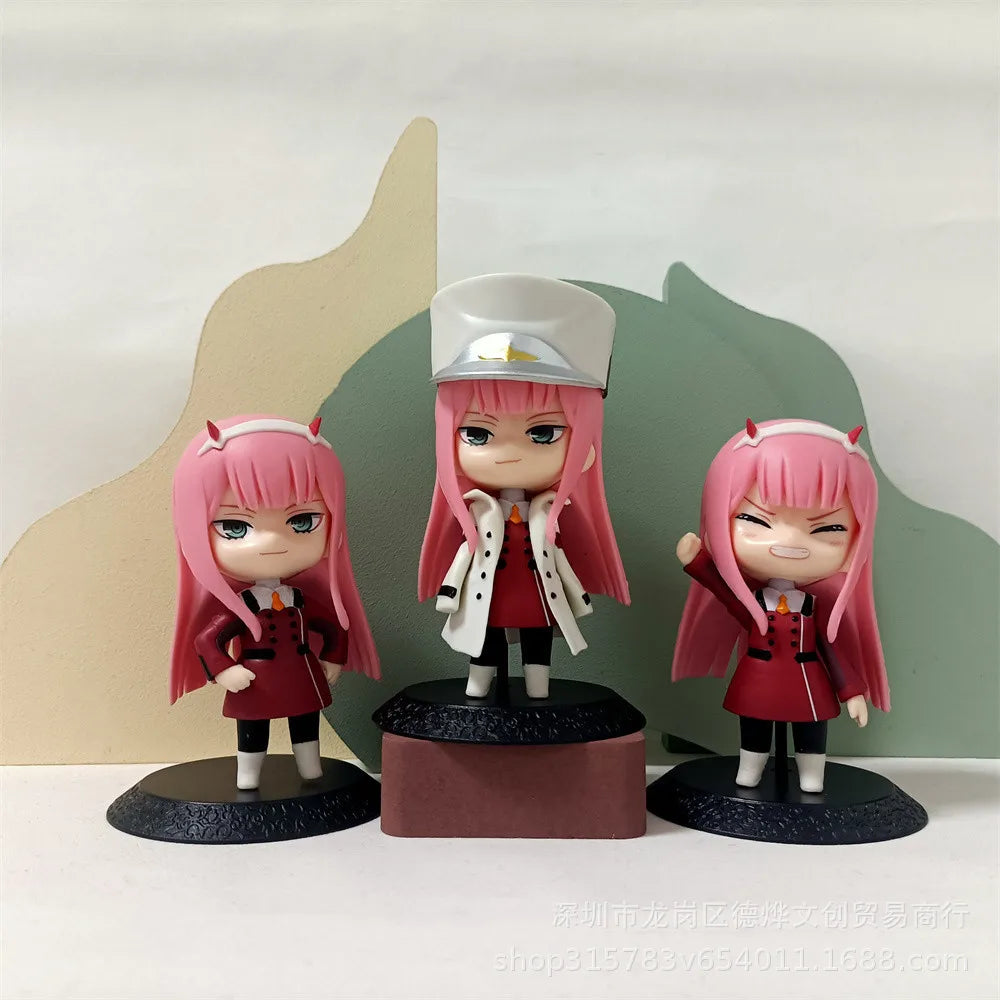 Liebling in der FranXX Anime Figur 02 ZERO TWO Kawaii Modell Statische Spielzeug Dekoration Geschenke