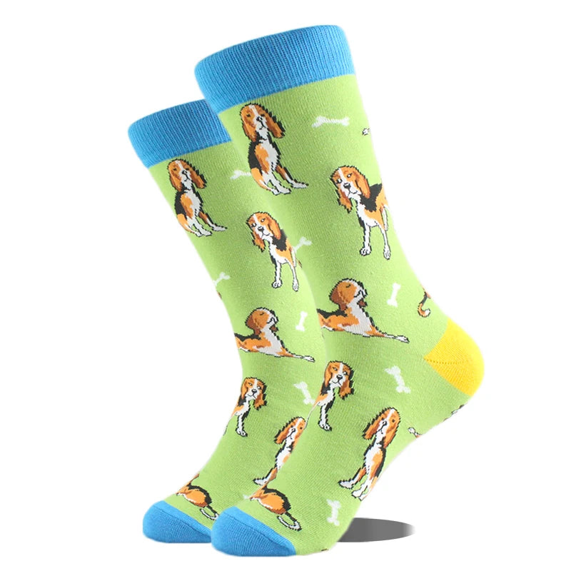 Happy Design Lustige Socken Schaf Bier Dinosaurier Muster