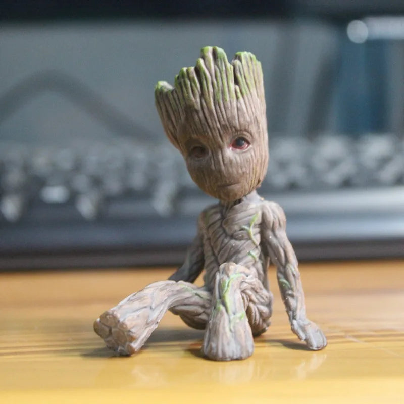 6 cm Baum Mann Groot Figur Disney Action Figur Wächter der Galaxy Marvel Avengers Mini Spielzeug