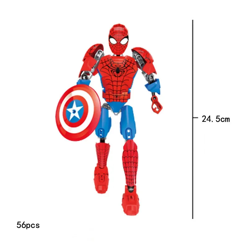 Figurine de héros à construire Iron Big Assembly Figures Action Toys Compatible avec la collection Lego