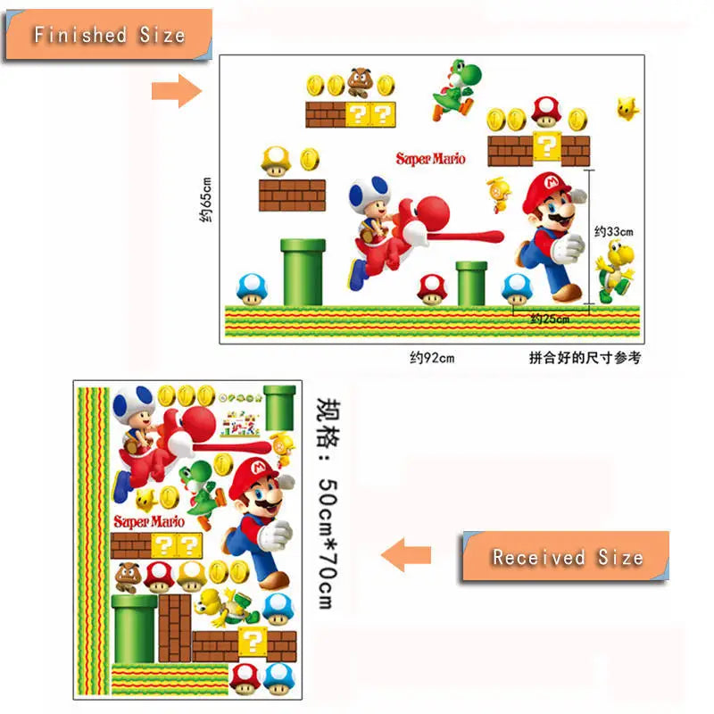 3D Cartoon game wall sticker wall decoration