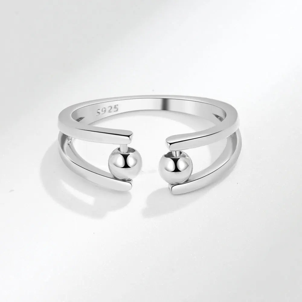 SMJEL Anti-Stress-Angst-Fidget-Spinner-Ring – verstellbarer rotierender Schmuck für Frauen | Entspannung und stilvolle Geschenke