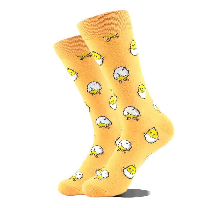 Design Ente Lustige Socken Männer Glücklich Musik Bier Zahn Panda Pinguin