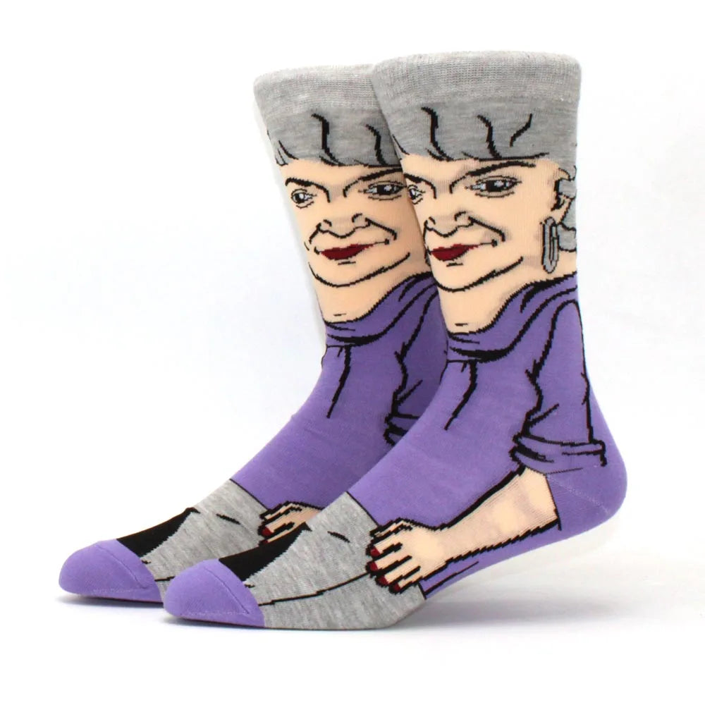 1 Pair New Anime Movie Socks – Cotton Crew, Role-Playing Calf Socks