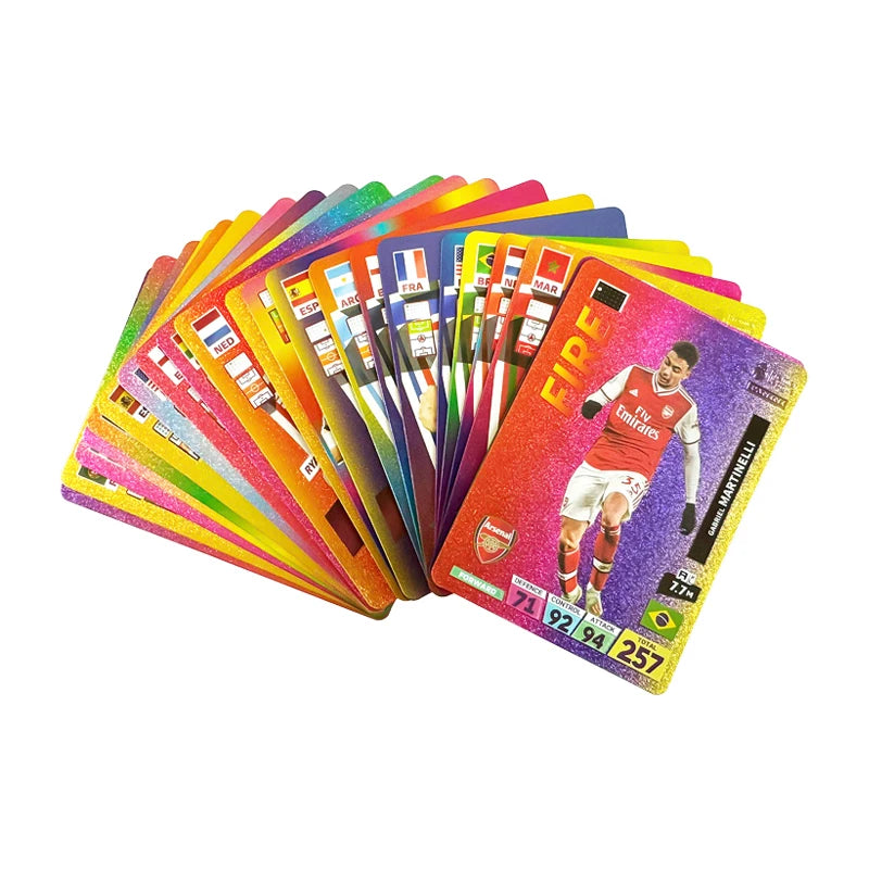 27-55Pcs Ballsuperstar Colour Card Star Limited Edition Signature Series Trading Football Player Card