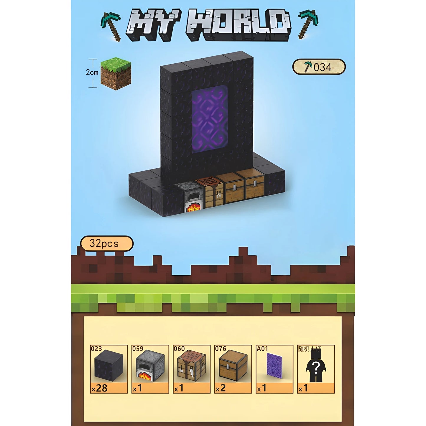 MineCraftion Dungeons DIY-Karte und TNT-Figuren – Kreatives Spielzeugset für Kinder