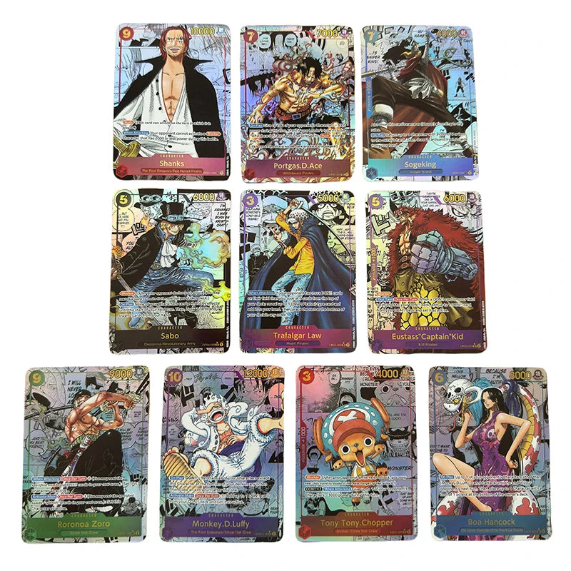 Anime One Piece Japanische Englische Version OPCG Comics Lehren Spiel Anime Sammlung Karten