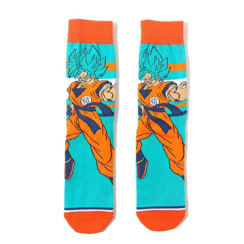 Dragon Ball Son Goku Anime Socken Hip Hop Print Skateboard Socken Casual Baumwolle