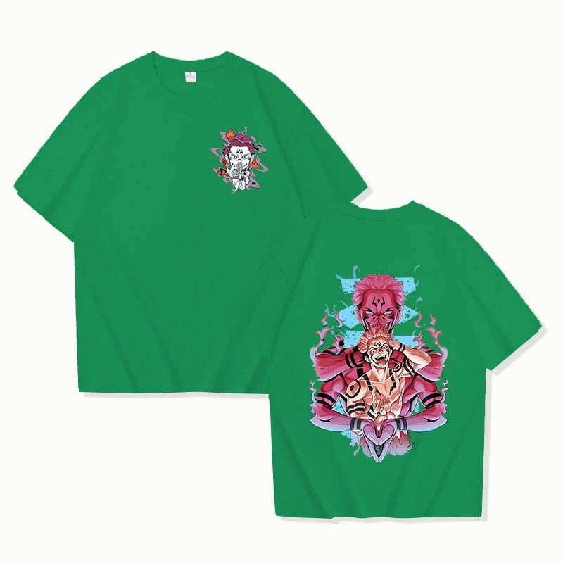 Cool Ryomen Sukuna Retro Anime T-Shirt