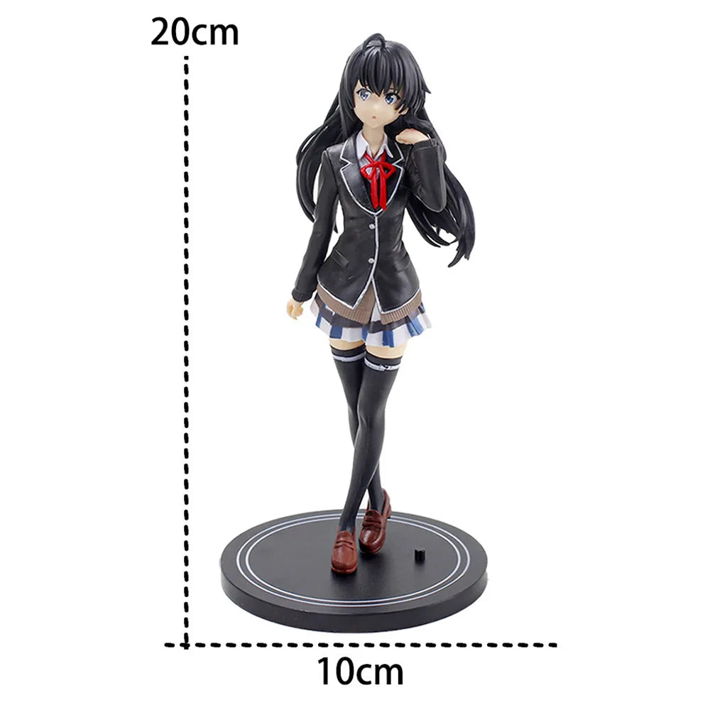 "24cm Yosuga no Sora PVC Anime Figure - Cute White Suspender Skirt | Ideal Gift for Girls"