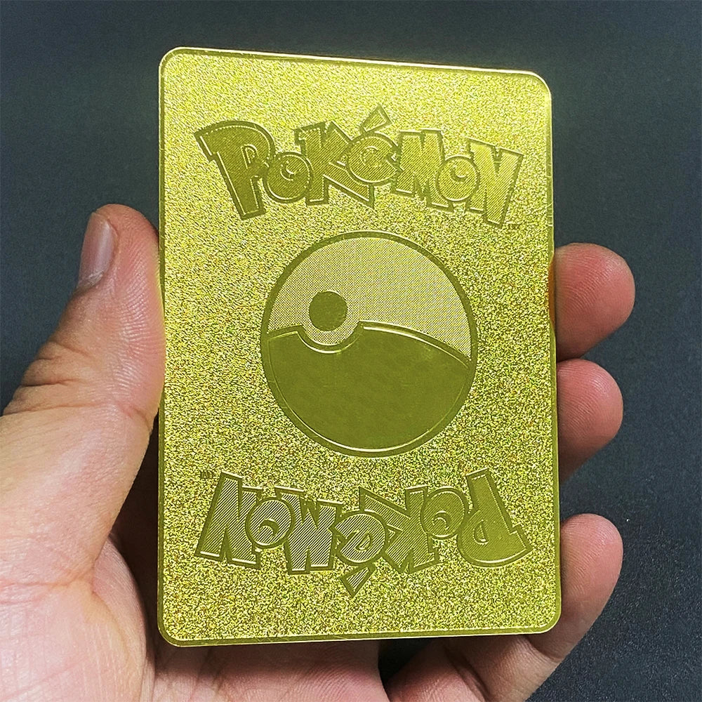 Pokemon Metall Karten Englisch Anime Pikachu Charizard Vmax GX V Buchstaben Spiel Sammlung Karte Kind