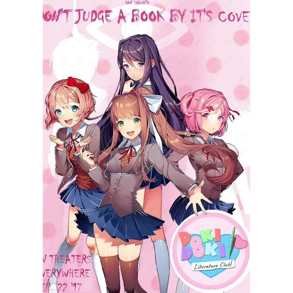Spiel Doki D-Doki L-Literatur Club Anime Poster Klebewand Kunst Home Decor