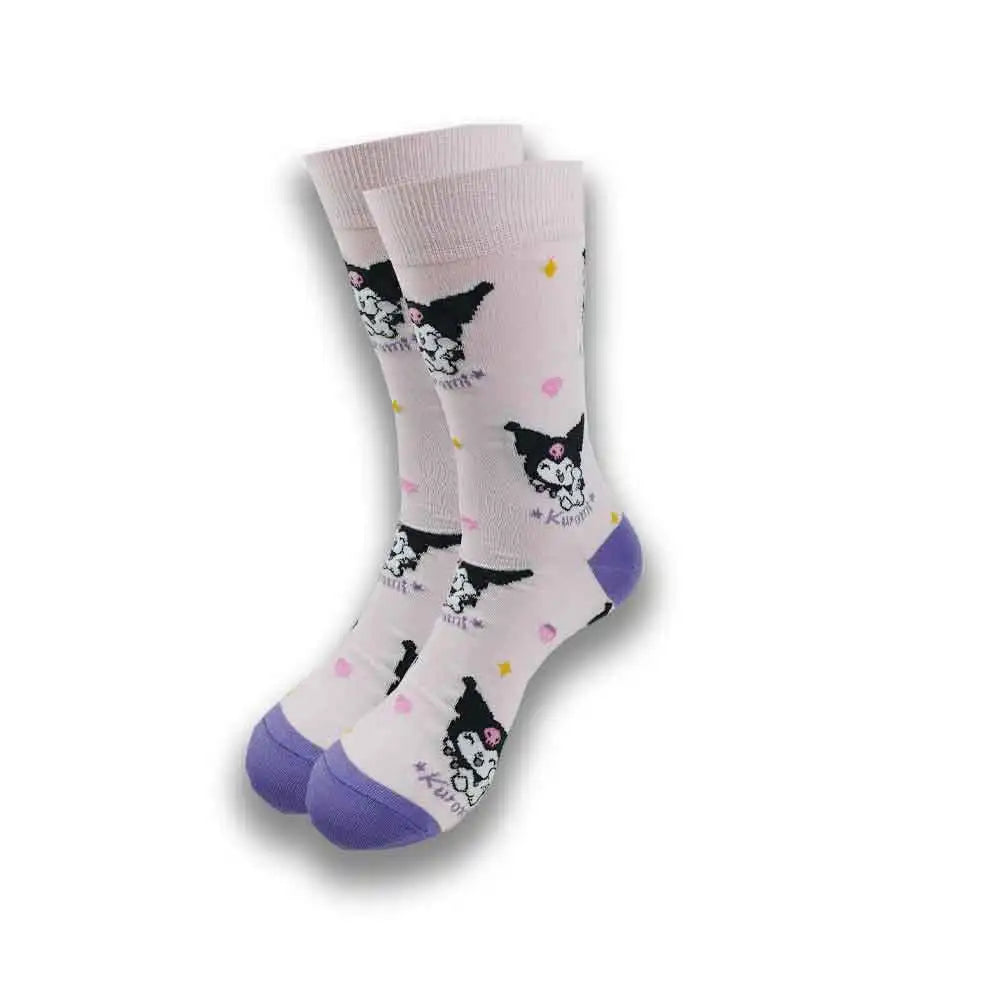 Cartoon-Langsocken – Fröhliche Anime-Crew-Socken mit coolen Street-Fashion-Designs
