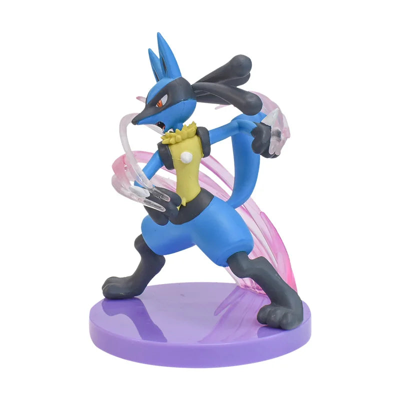 13cm Riolu Lucario Pokemon Action Modell Anime PVC Figur Statue Spielzeug mit Basis Dekoration