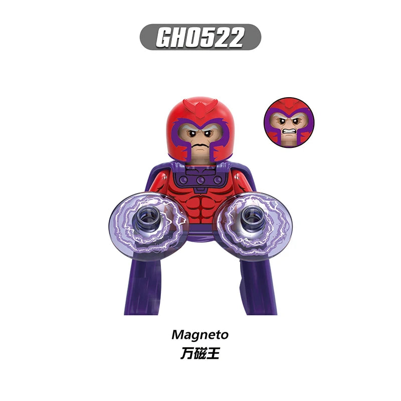 Marvel Mini Blocks – Doctor Doom, Cable und Mr. Sinister Actionfiguren, Bauspielzeugset für Kinder und Partygeschenke