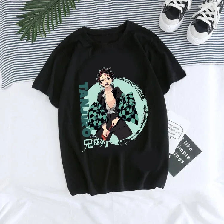 Kimetsu no Yaiba T-Shirt Tanjiro Kamado Anime Graphic Tee