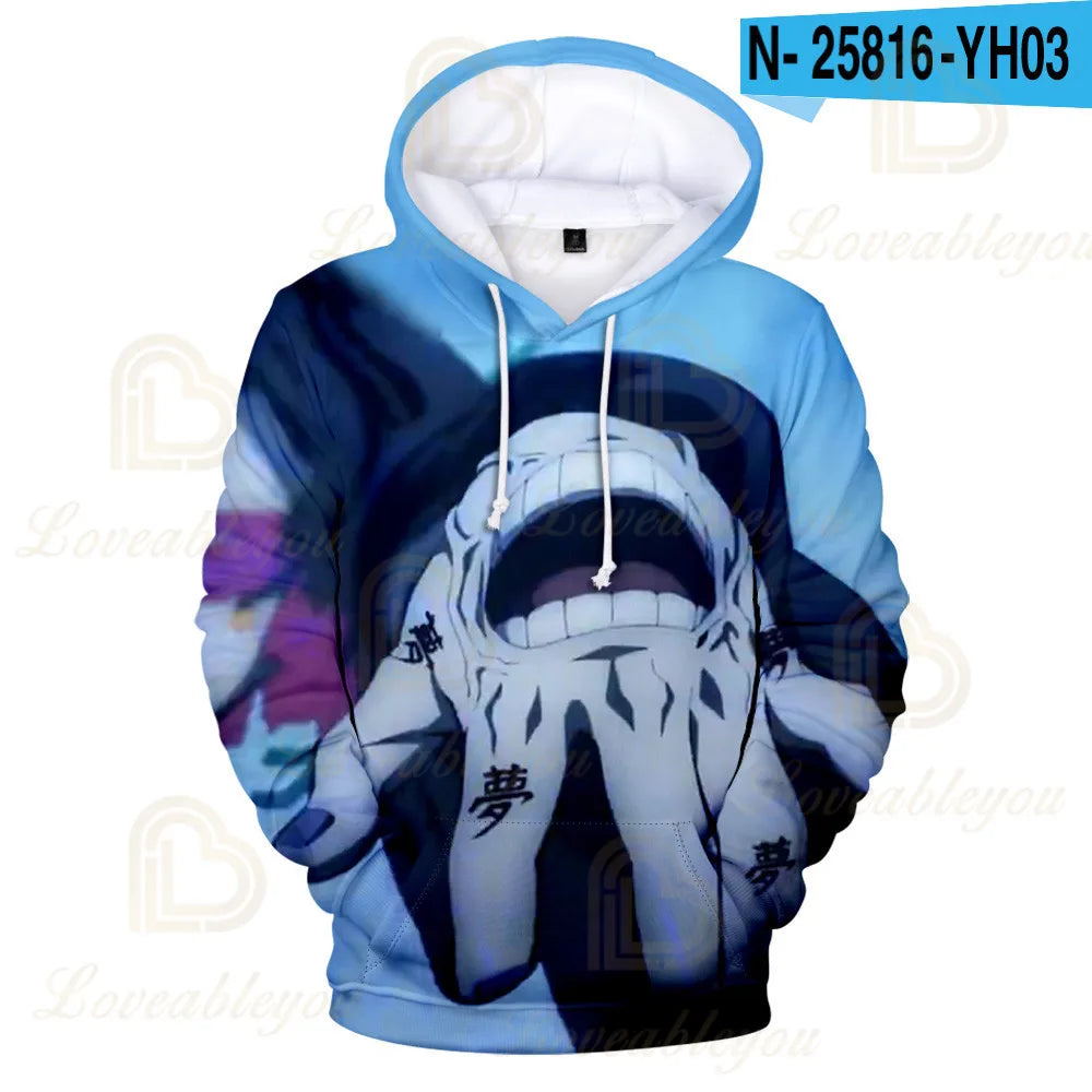 Kimetsu No Yaiba Anime 3D Hoodie Unisex Sweatshirt Cosplay Costume Demon Slayer Kochou Shinobu Rengoku Shinjurou