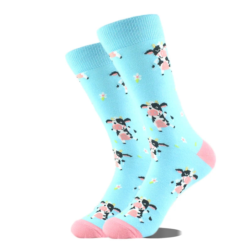Design Ente Lustige Socken Männer Glücklich Musik Bier Zahn Panda Pinguin