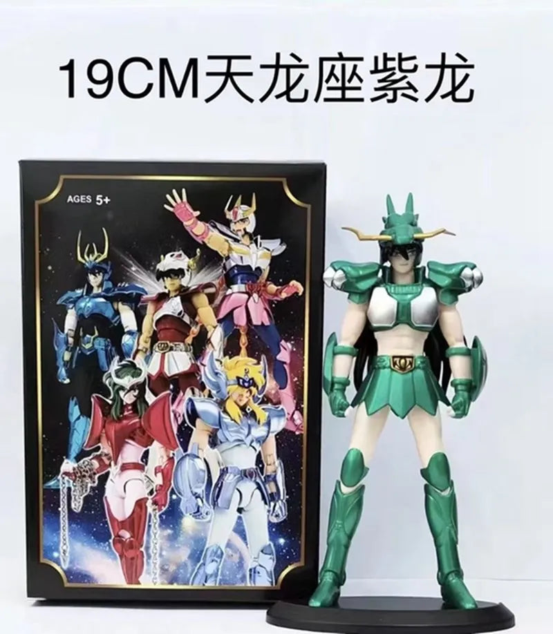19CM Anime Figur Phoenix Ikki Hyoga Seiya Shiryu Stehend Rüstung Modell Kinderspielzeug
