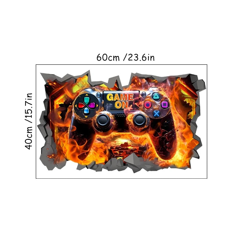 Coole 3D-Wandaufkleber mit Anime-Motiv, Vinyl, für Kinder, Dekoration