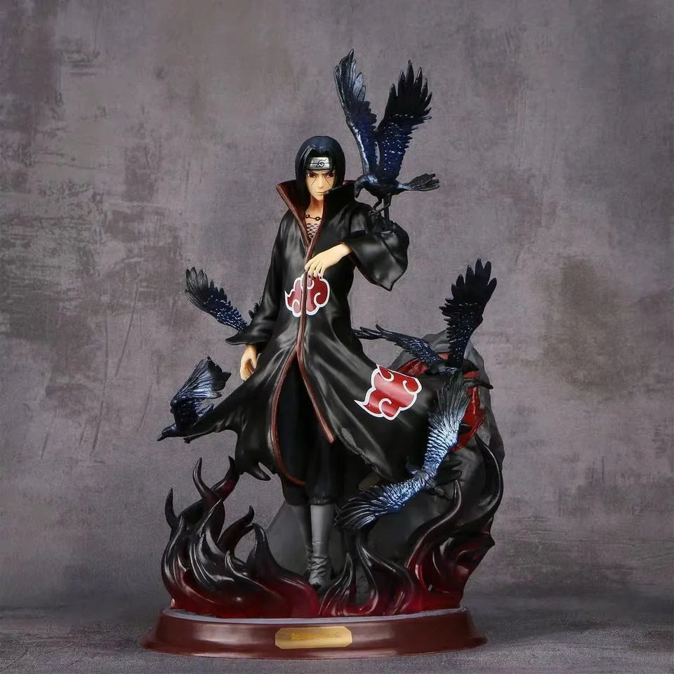 Naruto Uchiha Itachi Crow Hall GK-Statue – handgefertigtes Anime-Modell, Ornament und Sammlergeschenk