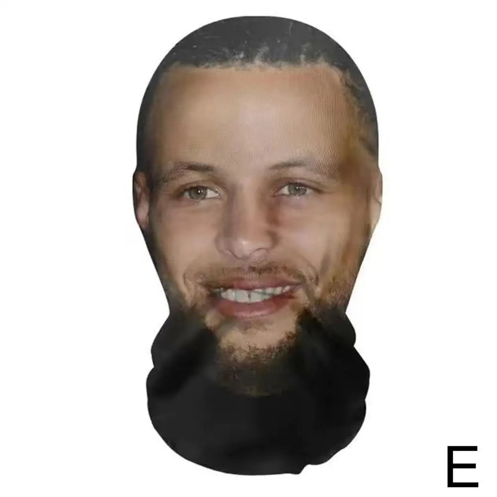 3D Kanye Gesichtsmaske Sturmhaube – Parodie-Streich-Kopfbedeckung für Hip Hop & Performance