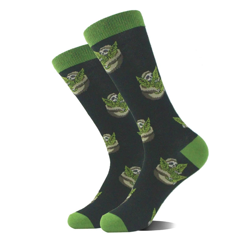 Alien Design Hund Panda Hai Pinguin Frosch Skarpetki Sokken Hip Hop