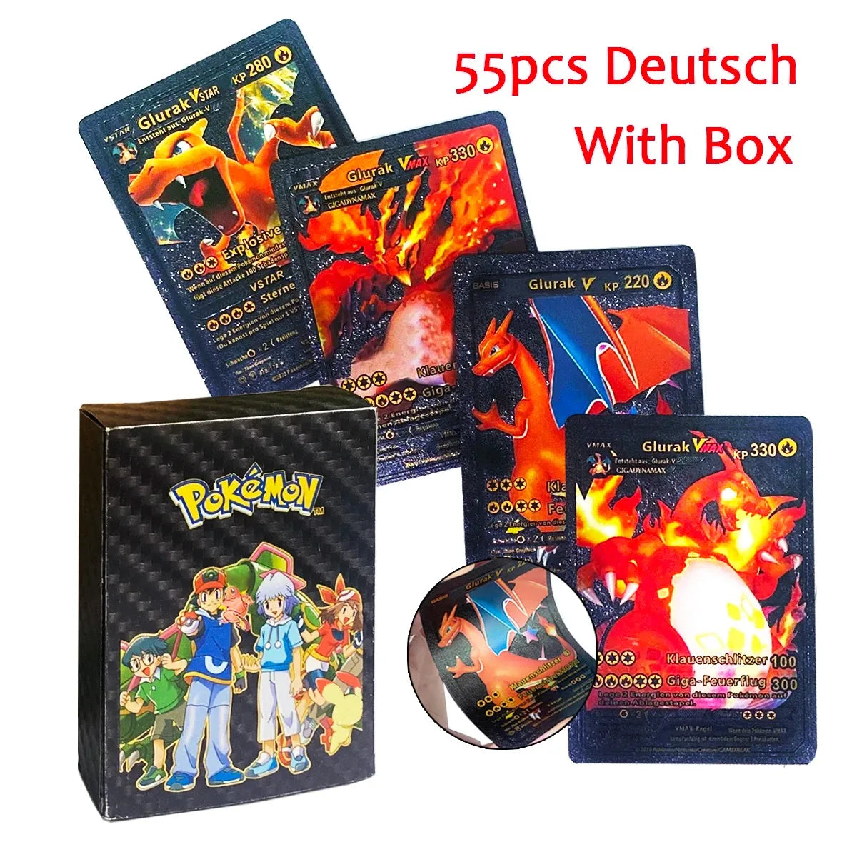 27–110 Stück Pokemon-Karten, Sammelkartenspielzeug