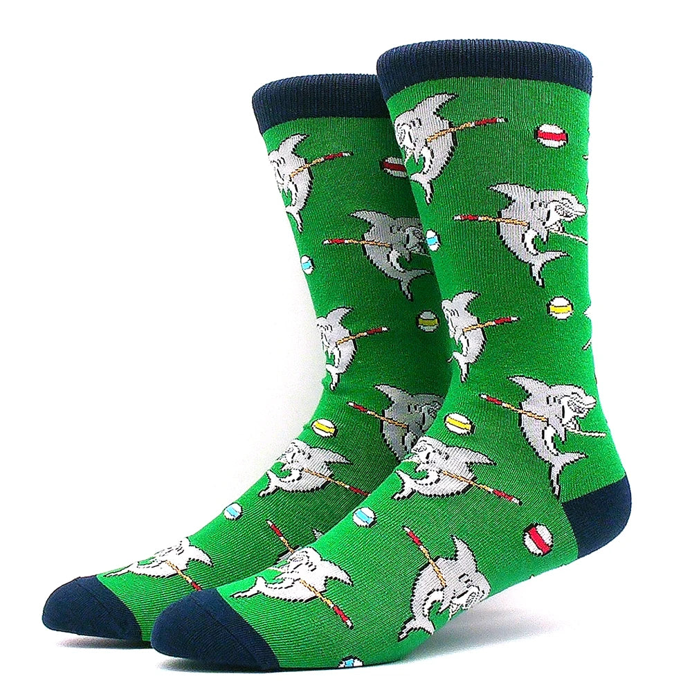 Lustige Alien- und Dinosauriersocken aus Baumwolle – Crazy Shark & Planet Designs