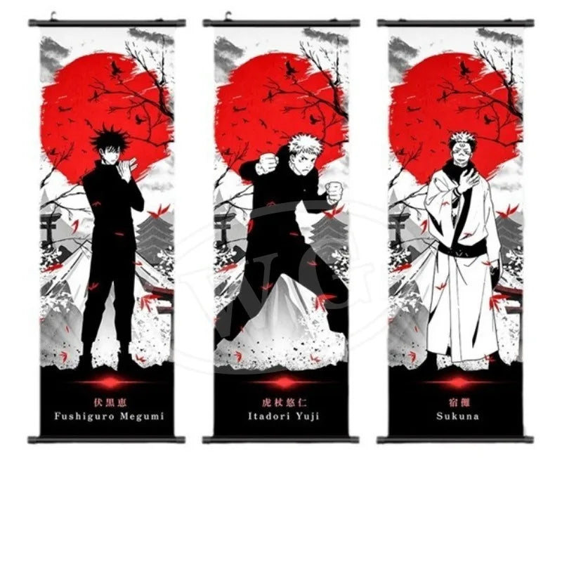 Anime J-Jujutsu Kaisen Character Gojo Satoru Room Home Decoration Painting Decor