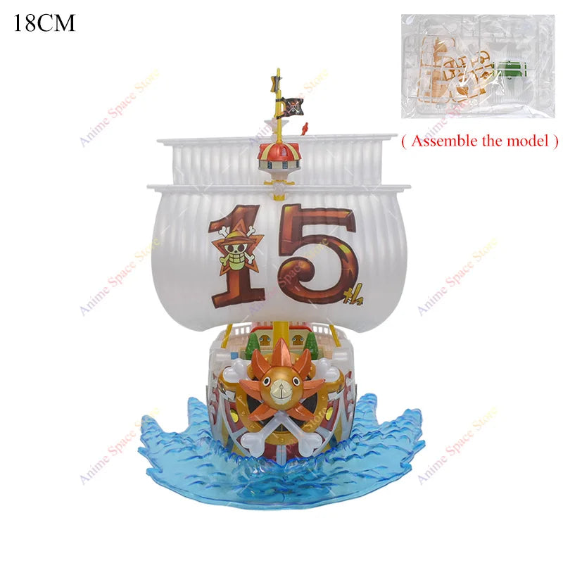 18cm Anime One Piece Figur Piratenschiff Spielzeug Actionfiguren