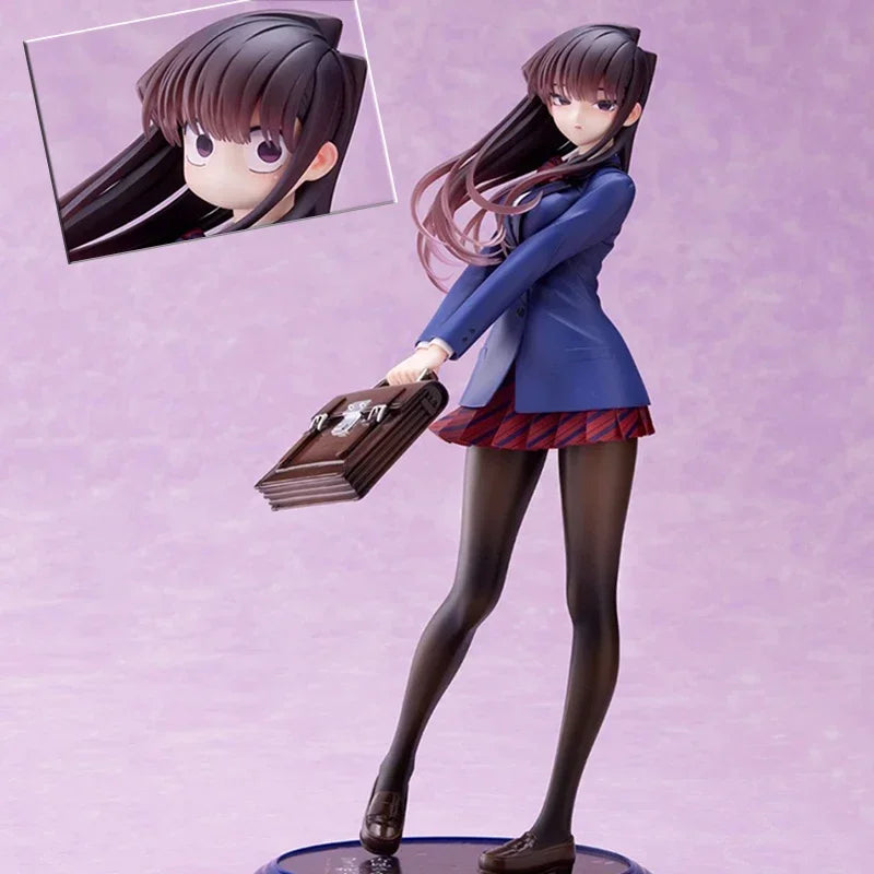 Figurine Anime Komi Shouko de 25 cm - Modèle en PVC en uniforme de Can't Communicate | Figurine d'action Kawaii Komi-san et ornement cadeau