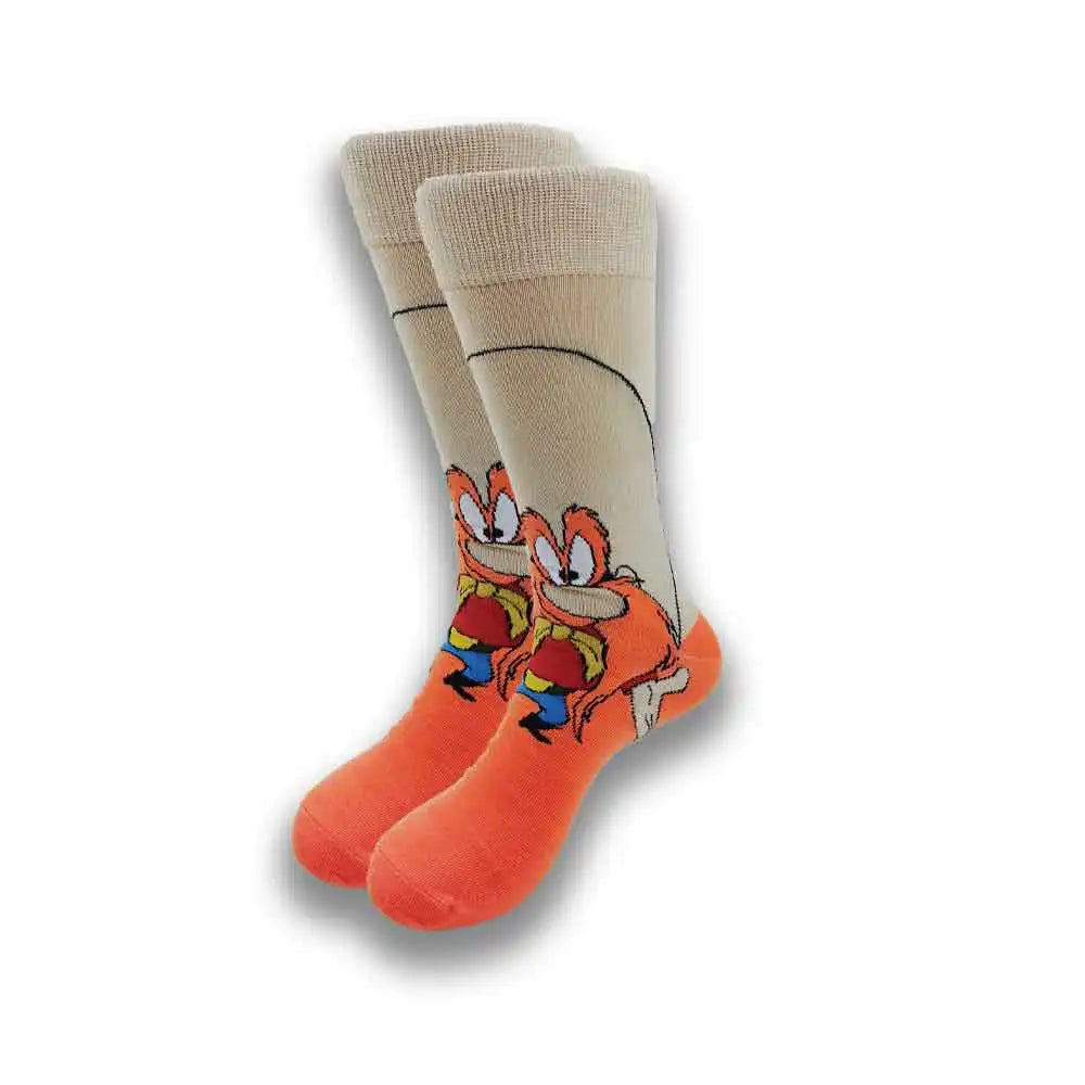 Cartoon-Langsocken – Fröhliche Anime-Crew-Socken mit coolen Street-Fashion-Designs