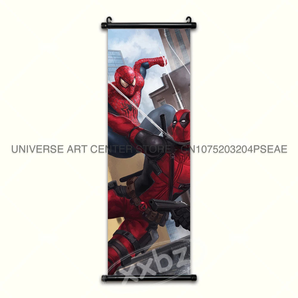 Deadpool Poster Agent X Hanging Painting Merc Canvas Wall Art Marvel